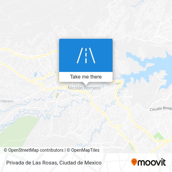 Privada de Las Rosas map
