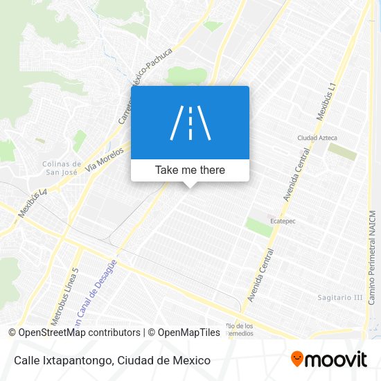 Calle Ixtapantongo map