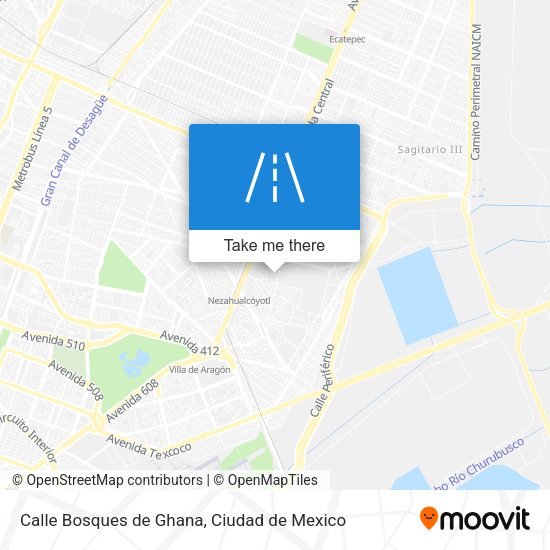 Calle Bosques de Ghana map