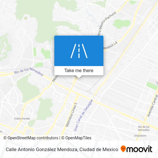 Mapa de Calle Antonio González Mendoza