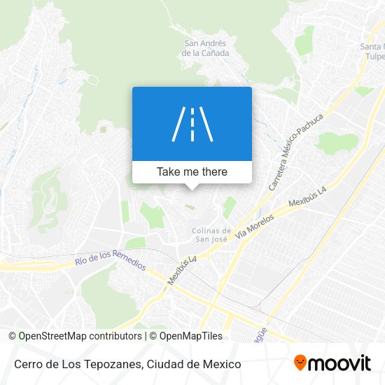 Mapa de Cerro de Los Tepozanes
