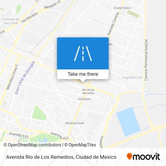Mapa de Avenida Río de Los Remedios