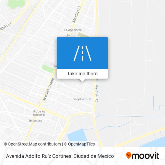 Avenida Adolfo Ruíz Cortines map