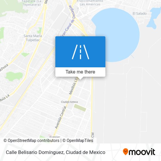Mapa de Calle Belisario Domínguez