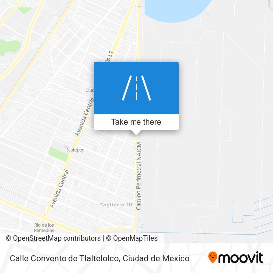 Calle Convento de Tlaltelolco map