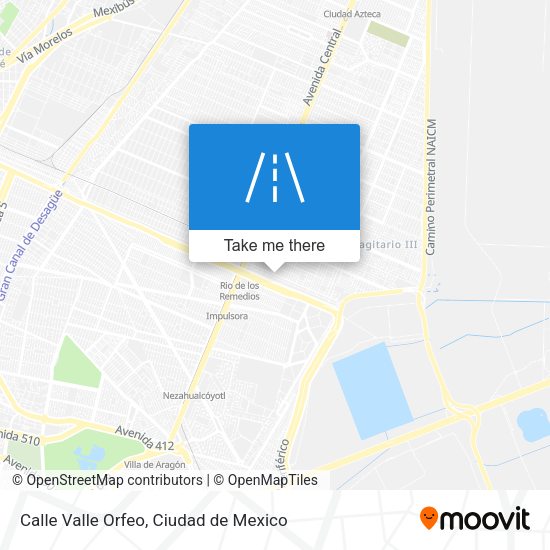Mapa de Calle Valle Orfeo