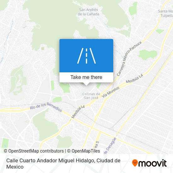 Calle Cuarto Andador Miguel Hidalgo map