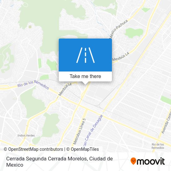 Mapa de Cerrada Segunda Cerrada Morelos