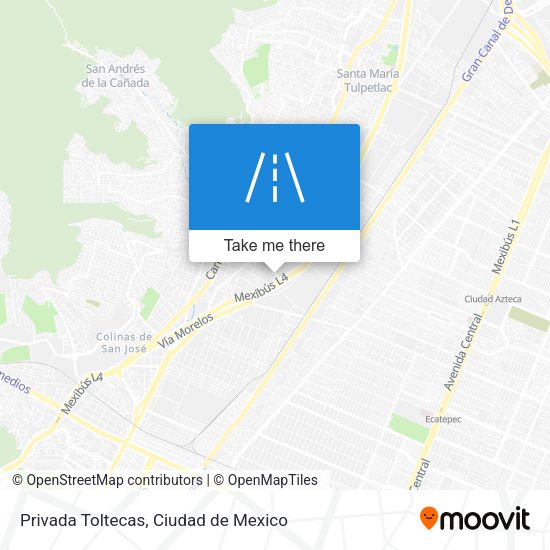 Privada Toltecas map