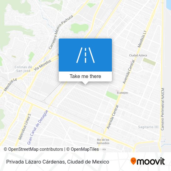 Privada Lázaro Cárdenas map