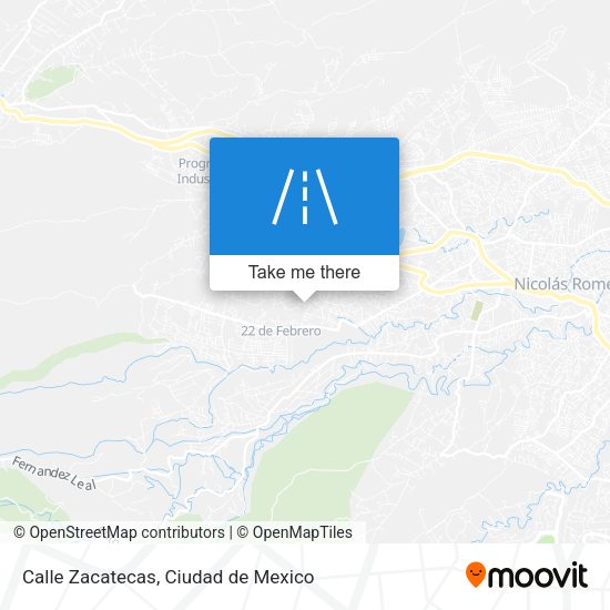 Calle Zacatecas map