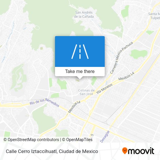 Calle Cerro Iztaccíhuatl map