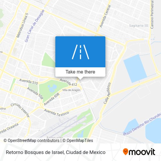 Retorno Bosques de Israel map