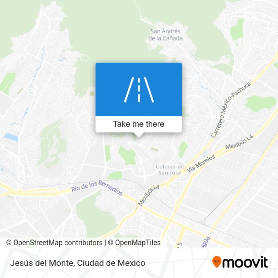 Jesús del Monte map