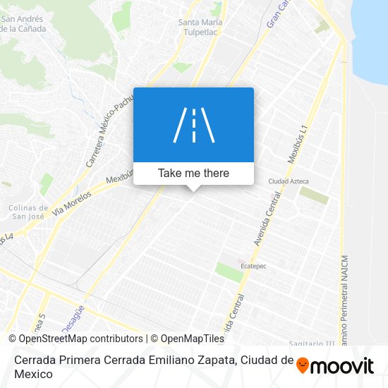 Cerrada Primera Cerrada Emiliano Zapata map
