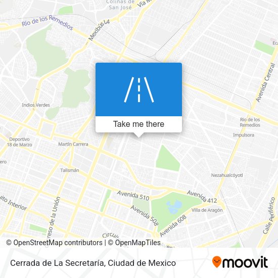 Cerrada de La Secretaría map