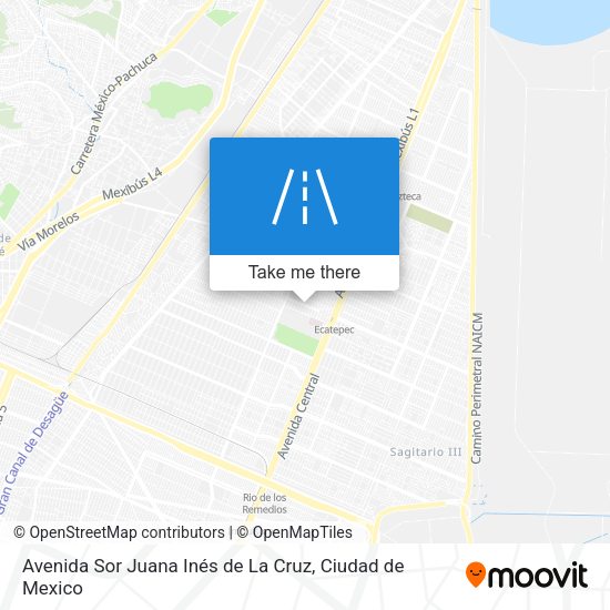 Avenida Sor Juana Inés de La Cruz map