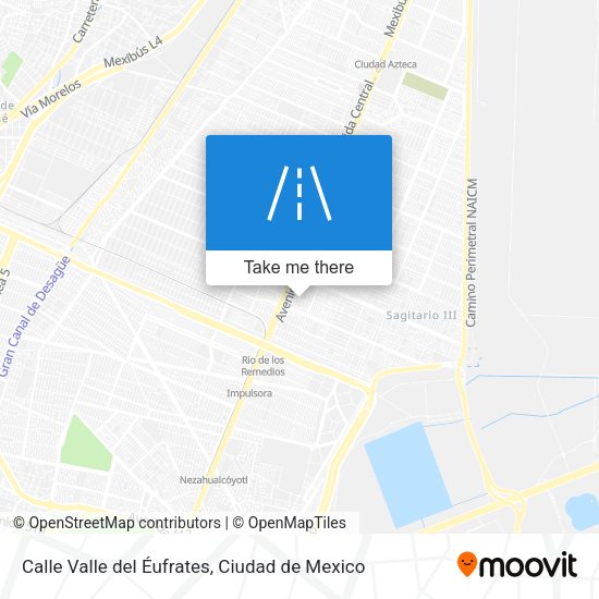 Mapa de Calle Valle del Éufrates