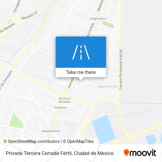 Privada Tercera Cerrada Fértil map
