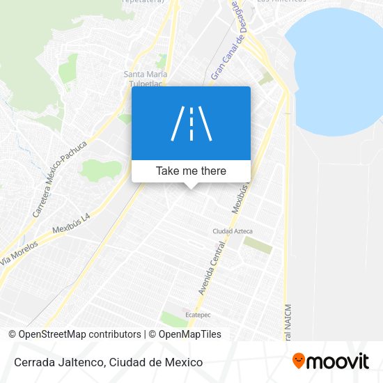 Cerrada Jaltenco map