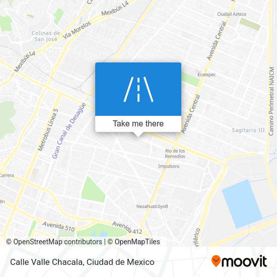 Mapa de Calle Valle Chacala