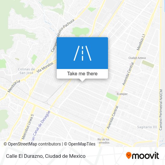 Calle El Durazno map