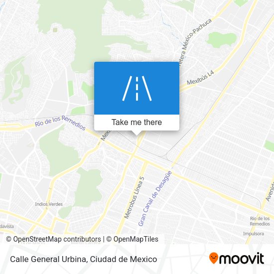 Calle General Urbina map
