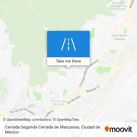 Cerrada Segunda Cerrada de Manzanas map