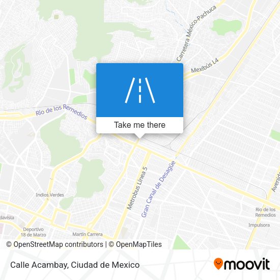 Mapa de Calle Acambay