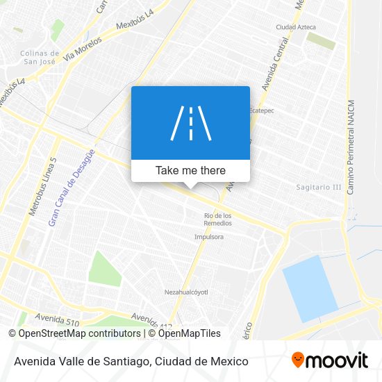 Mapa de Avenida Valle de Santiago
