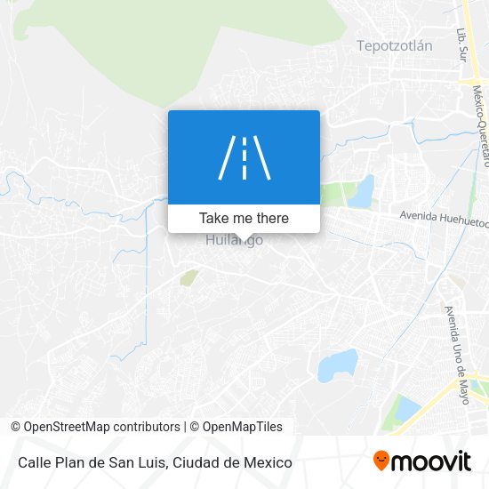 Calle Plan de San Luis map