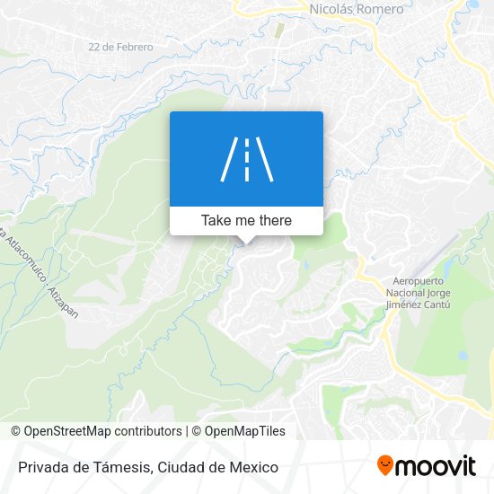 Mapa de Privada de Támesis