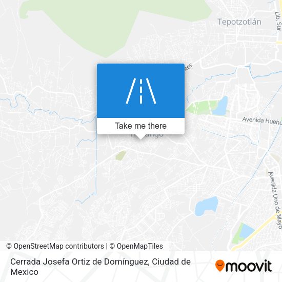 Cerrada Josefa Ortiz de Domínguez map