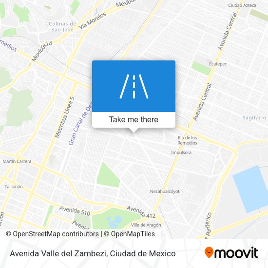 Avenida Valle del Zambezi map