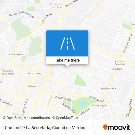 Camino de La Secretaría map