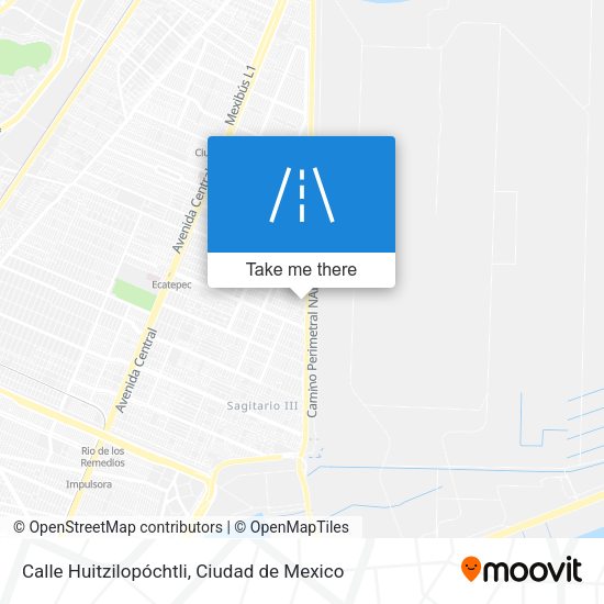Mapa de Calle Huitzilopóchtli