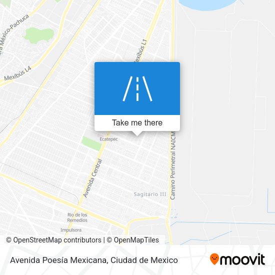 Avenida Poesía Mexicana map