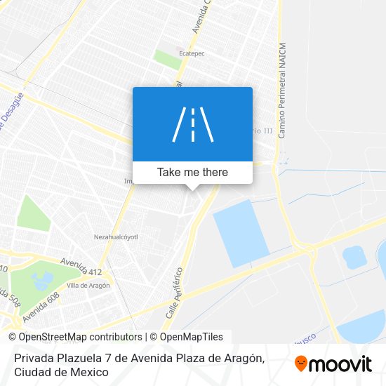 Privada Plazuela 7 de Avenida Plaza de Aragón map