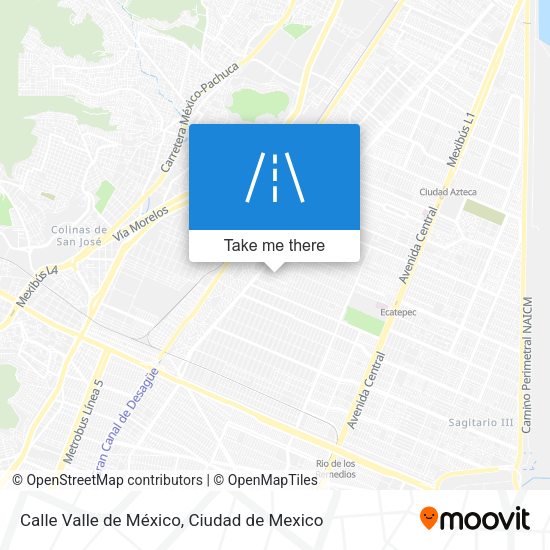 Mapa de Calle Valle de México