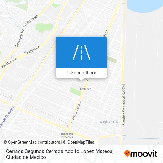 Mapa de Cerrada Segunda Cerrada Adolfo López Mateos