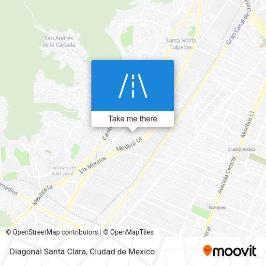 Mapa de Diagonal Santa Clara