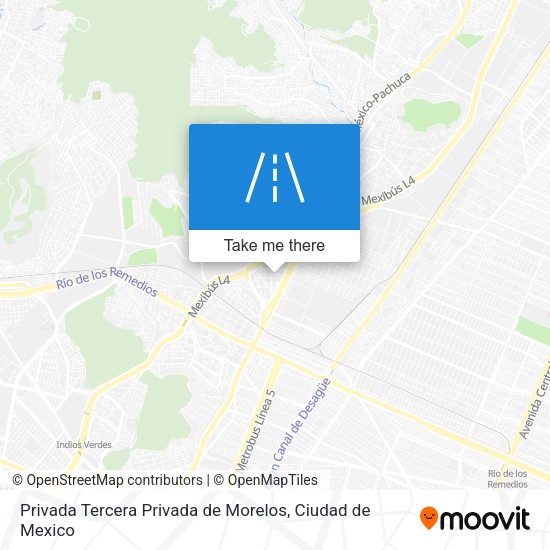 Mapa de Privada Tercera Privada de Morelos