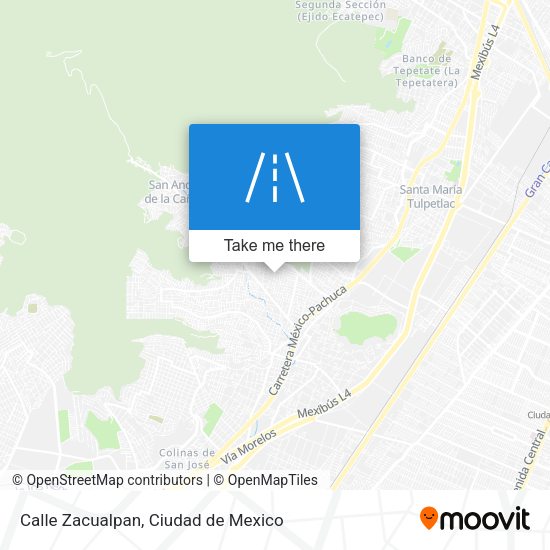 Mapa de Calle Zacualpan