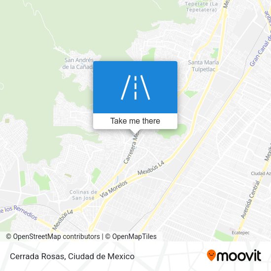 Mapa de Cerrada Rosas
