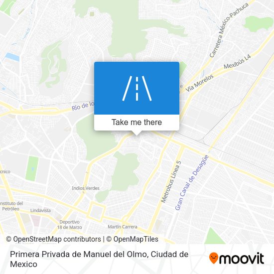Primera Privada de Manuel del Olmo map
