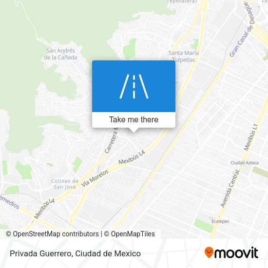 Mapa de Privada Guerrero