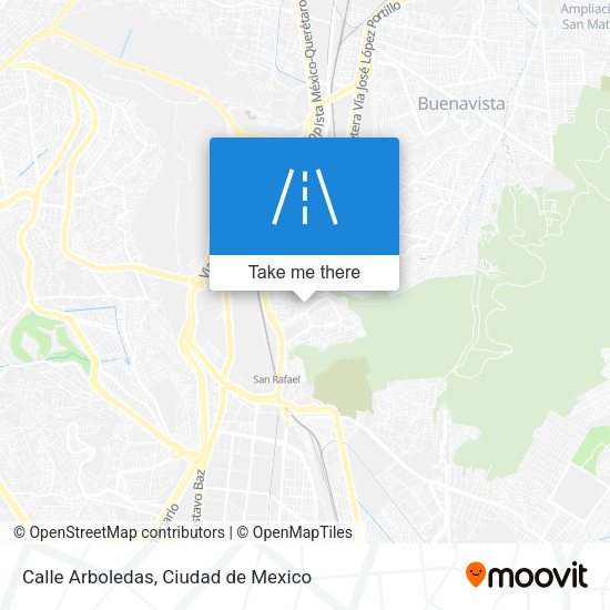 Calle Arboledas map