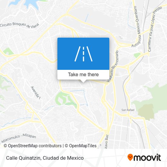 Calle Quinatzin map