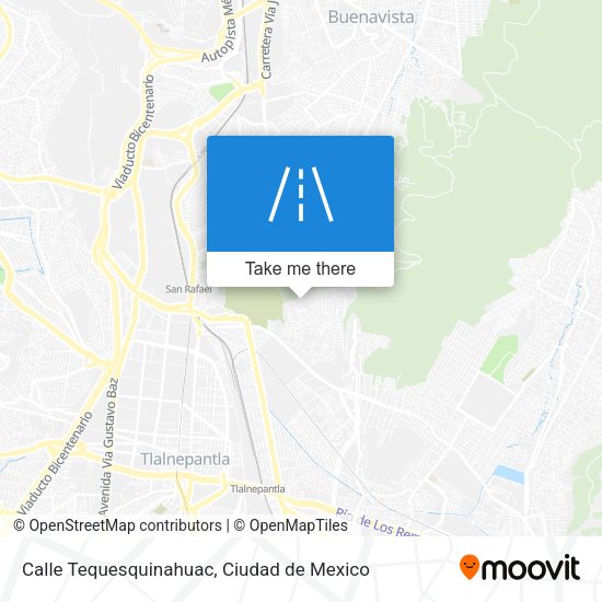 Mapa de Calle Tequesquinahuac