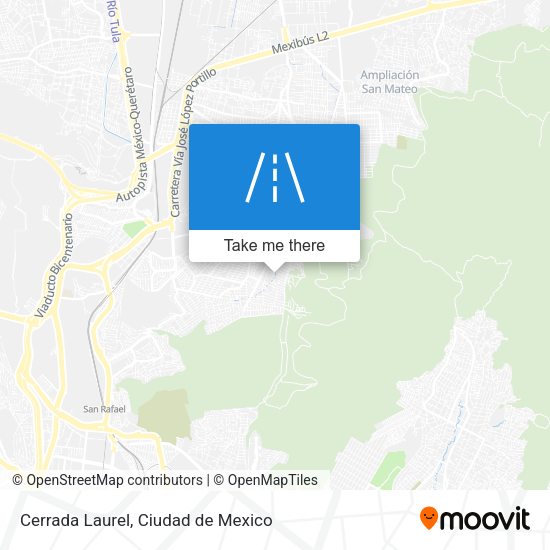 Cerrada Laurel map